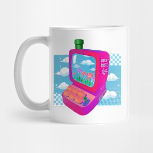 Cute Aesthetic Vaporwave Pink Laptop Mug